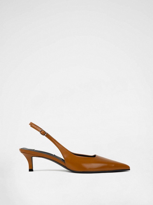 CURVED SLINGBACKS / CAMEL