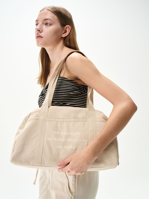 SUGAR DUFFLE BAG [BEIGE]