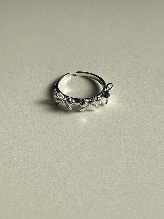 [925silver] Triple ribbon ring