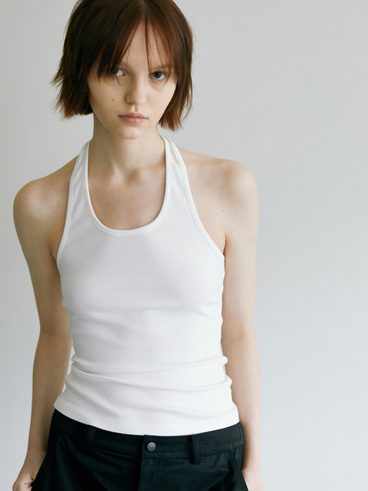 [2nd-order] Mia halter Top _ white