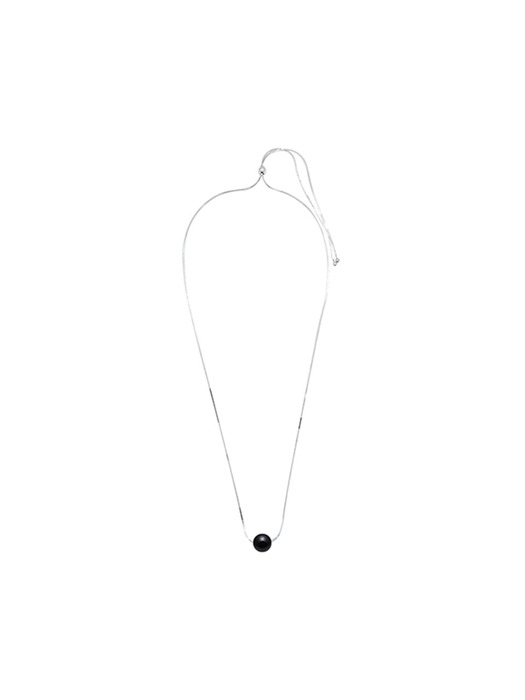 BALL POINT NECKLACE ONYX SMALL