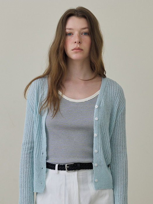 Summer Knit Cardigan Mint