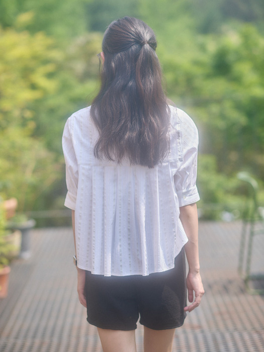 Back Pleats Blouse_2color