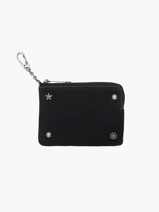 STUD ZIPPER WALLET_2colors