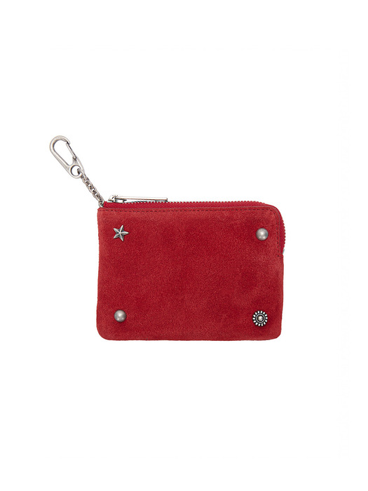 STUD ZIPPER WALLET_2colors