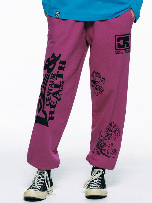 CENTAUR UNIVERSE SWEATPANTS_MAGENTA