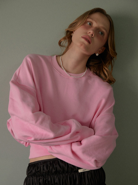 LR CROP SWEATSHIRT_PINK