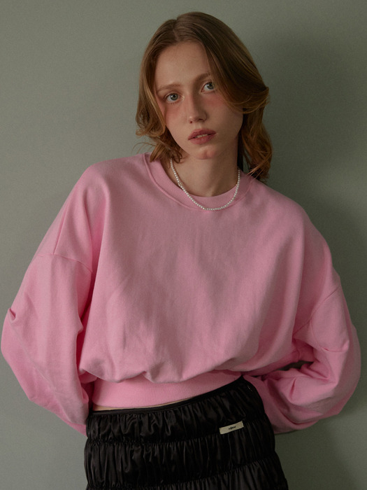 LR CROP SWEATSHIRT_PINK