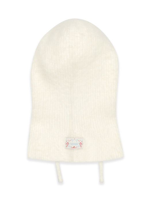 FLUFFY BUTTON BALACLAVA (IVORY)