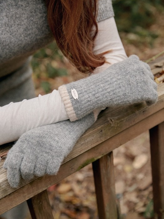 [선물포장] Nelly Knit Gloves_2colors