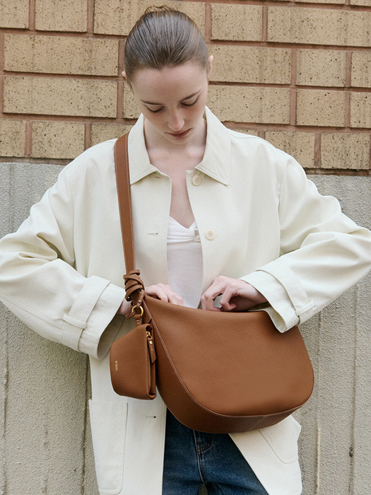 【DE MERIEL】Elise Hobo Bag Medium☆韓国 人気☆バッグ 送料込 드메리엘][단독] Elise Hobo Bag Medium_2Colors