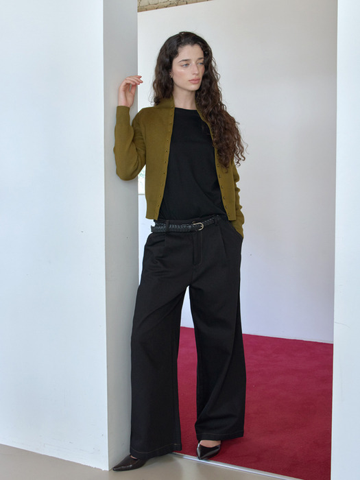 [2차] BUTTON-UP KNIT CARDIGAN_OLIVE