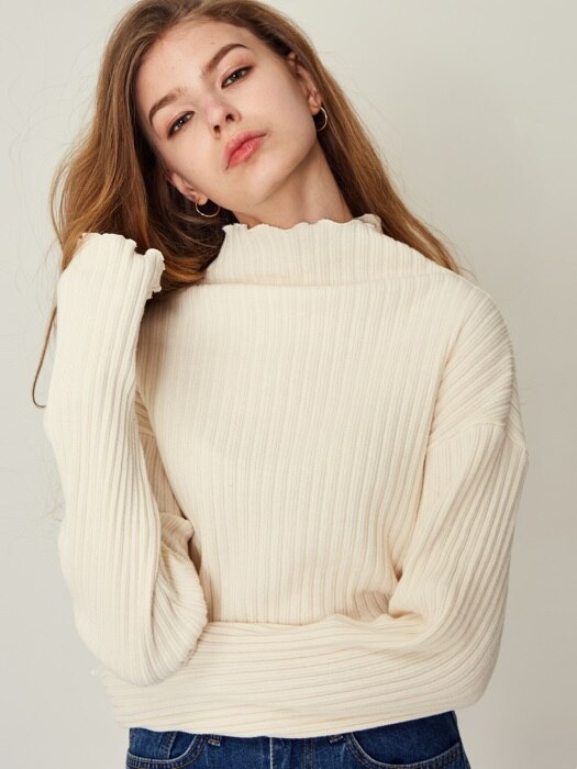 17W RB TURTLENECK(IVORY)