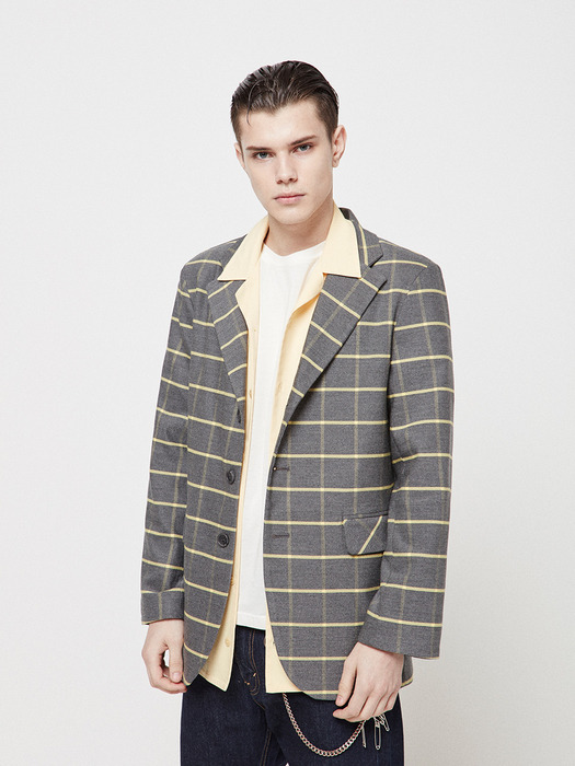 WINDOW PANE CHECK BLAZER