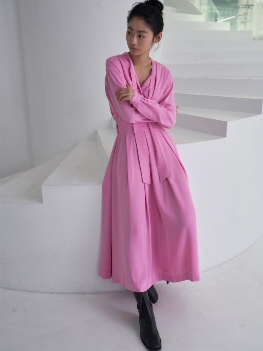 two piece dress_blomming pink