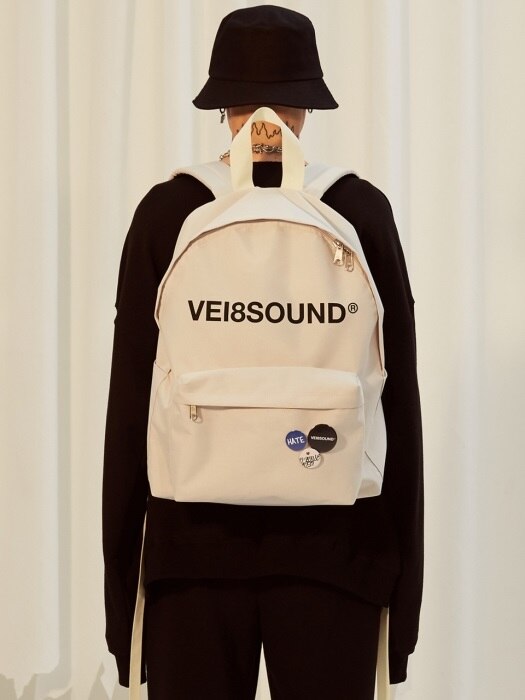 [UNISEX] LONG STRAP XXL BACKPACK-IVORY