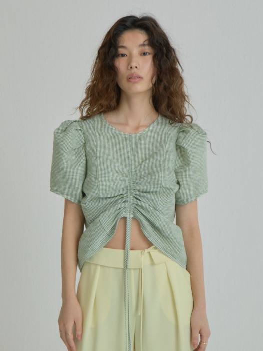 Puffy Volume Top_Light Khaki