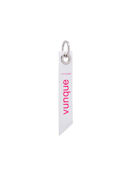 vunque Flag charm _ White Pink