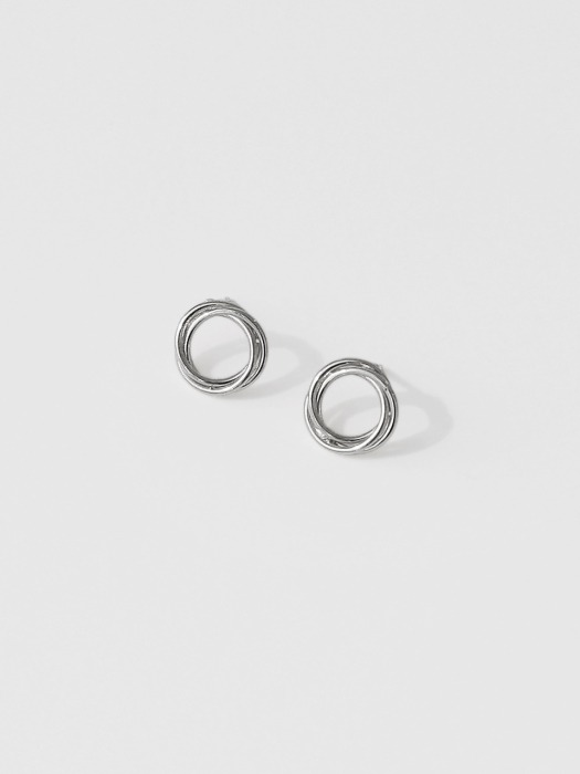 Infiniti circle earrings 小 (2colors)
