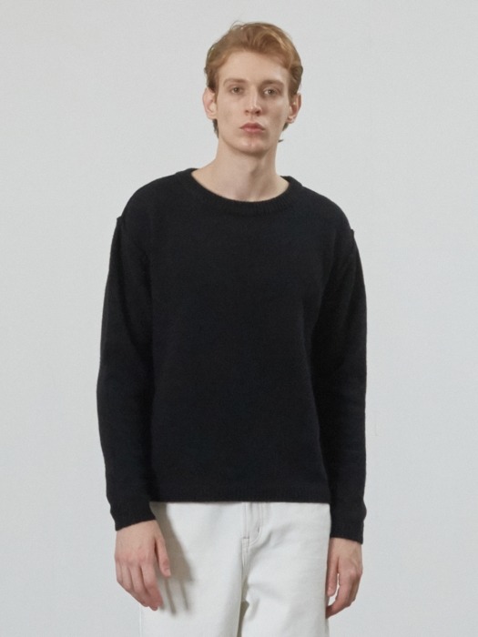 Cashmere Reverse Sweater (Black)