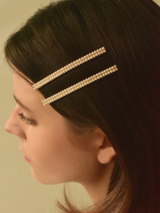 romantic pearl hairpin 2 set