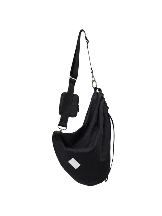 FABRIC SLING BAG SET - BLACK