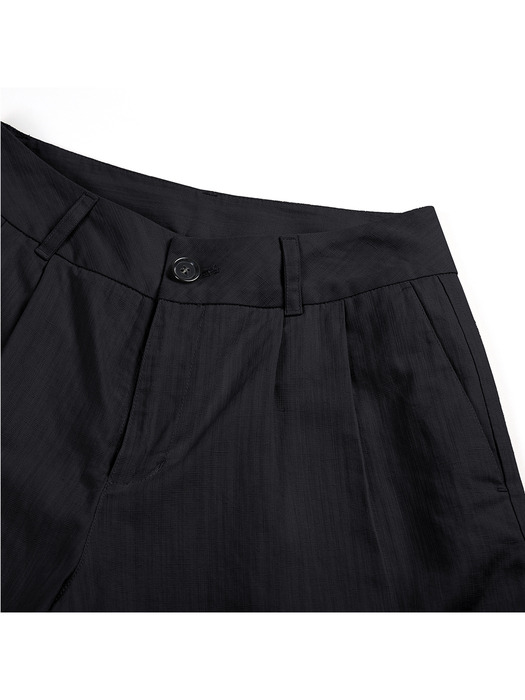 COZY LINEN SHORTS_BLACK(W)