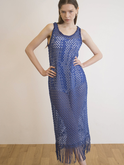 Gesture Dress (Bauhaus Blue)