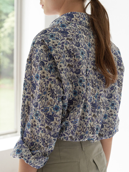 Liberty floral shirt - Blooming blue