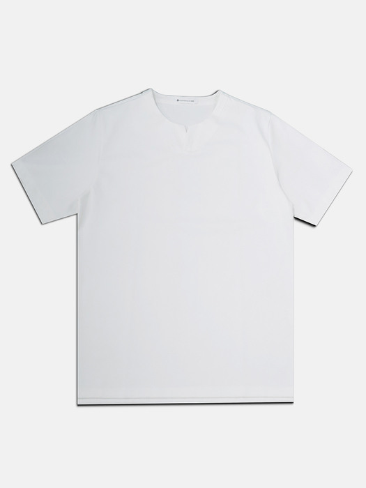 Neck Point Dart Regular Fit T-Shirt WHITE