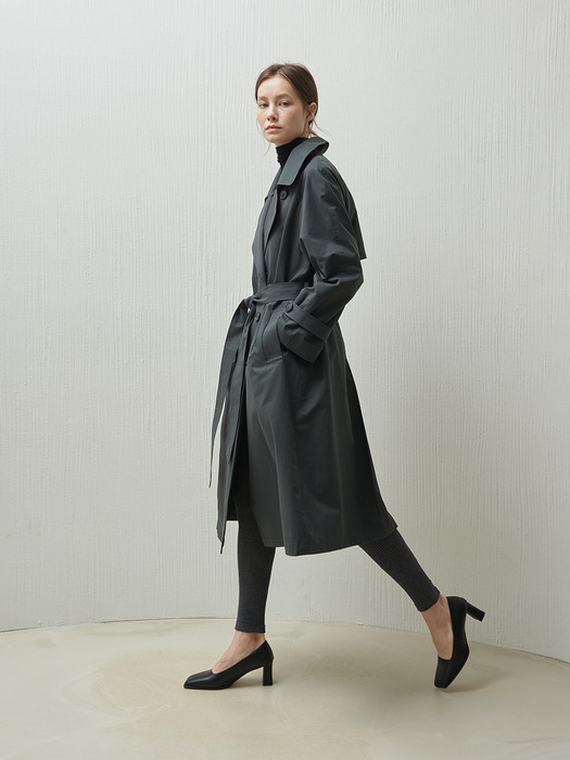 CHARLIE Deep Green Trench Coat