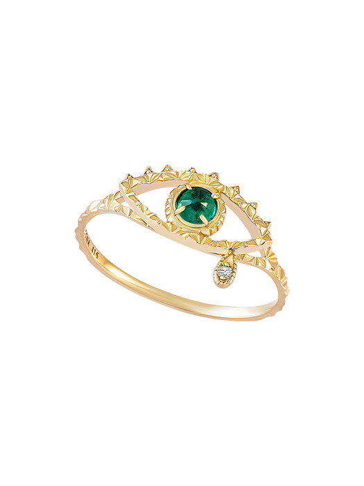 14K Cry For You Evileye Ring