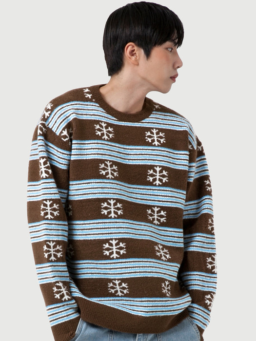 XTK012 슈니브 니트 (BROWN)