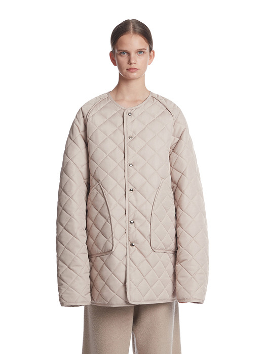 Quilted Jacket_Beige