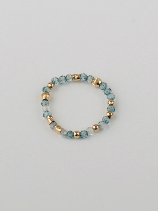 london blue topaz beads ring