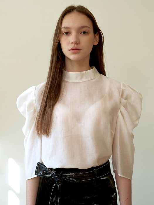Days Puff Blouse_Ivory