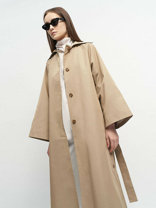 BEIGE MIA DAY TRENCH