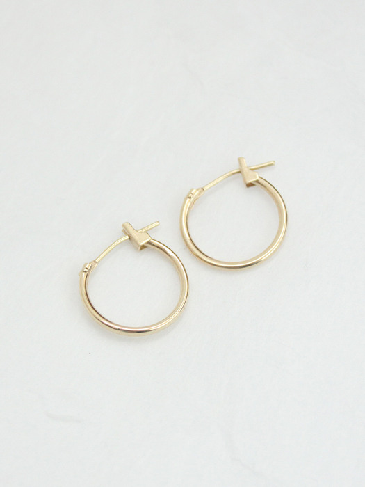 Thin Classic Hoops 14k gold