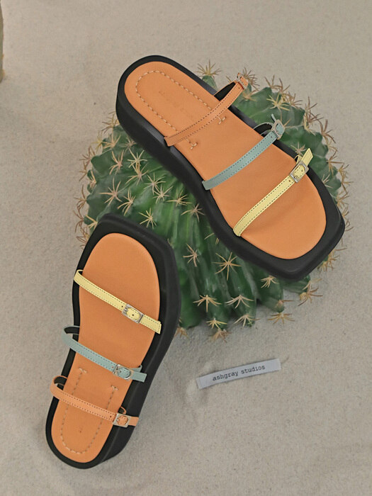 1525 Anii Strap Mule_Orange