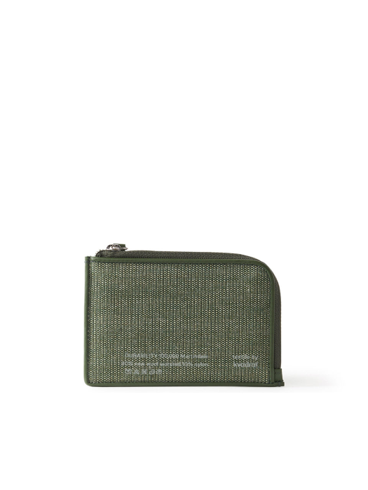 R SAFE WALLET 지퍼 지갑 001 Hay Green