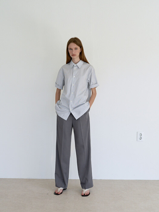 standard collar stripe shirts (japan fabric)