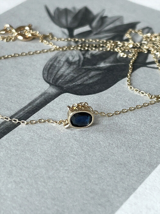 14k Deep Blue Necklace