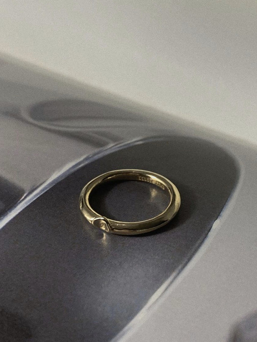 Trace ring gold 3mm (각인반지)