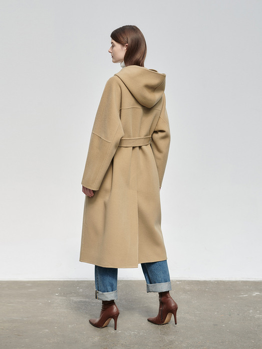 21FN hoody long handmade coat [BE]