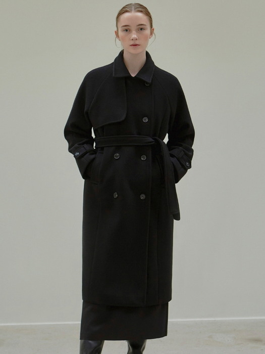 MODERN DOUBLE COAT_BLACK