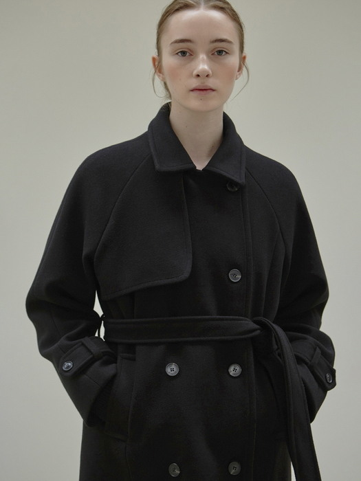 MODERN DOUBLE COAT_BLACK