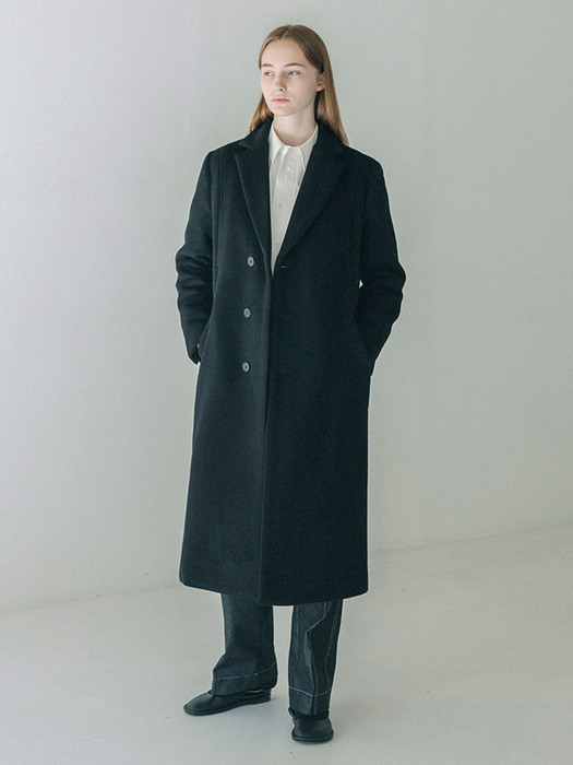 Line two pocket rapel coat ( black )