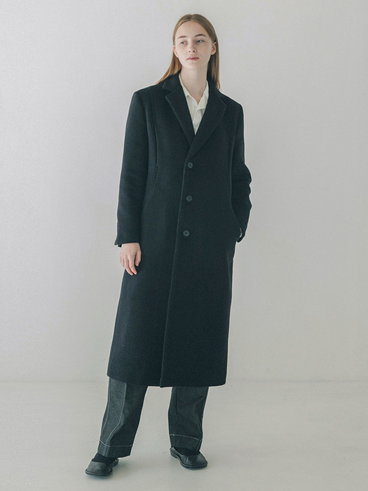 Line two pocket rapel coat ( black )