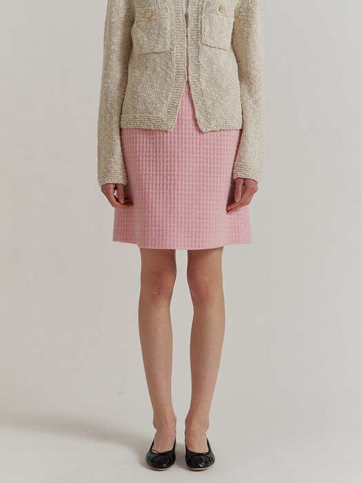 [단독]La Tulipe Tweed Skirt
