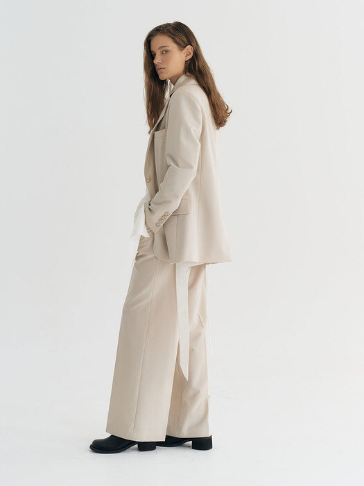 Two button Tailored Single Blazer (Ivory)